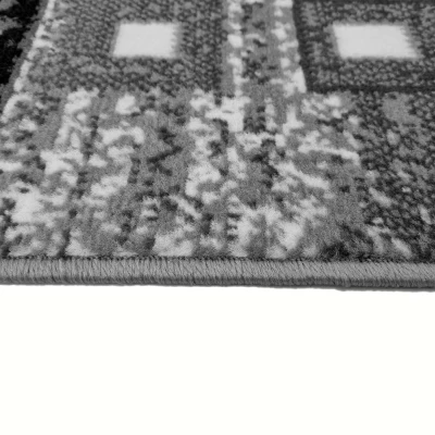 Geometrischer Teppich 50x90 cm LUKEN - grau
