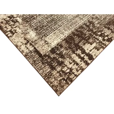 Abstrakter Stückteppich 150x300 cm DEMIAN - braun