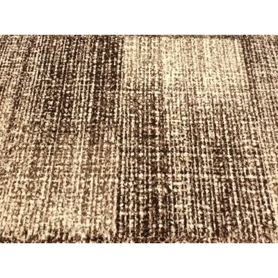 Abstrakter Stückteppich 150x300 cm DEMIAN - braun