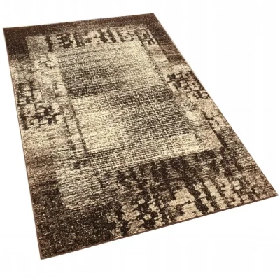 Abstrakter Stückteppich 150x300 cm DEMIAN - braun