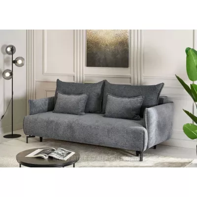 Zweisitzer-Schlafsofa ESCODIO - grau