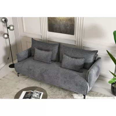 Zweisitzer-Schlafsofa ESCODIO - grau