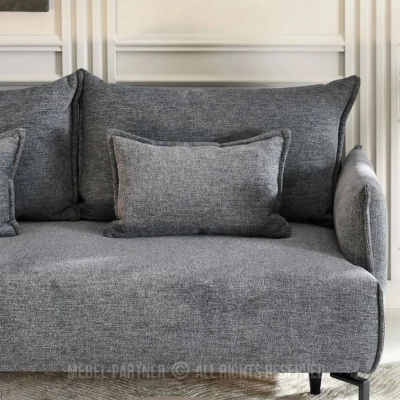 Zweisitzer-Schlafsofa ESCODIO - grau