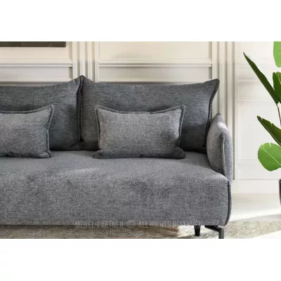 Zweisitzer-Schlafsofa ESCODIO - grau