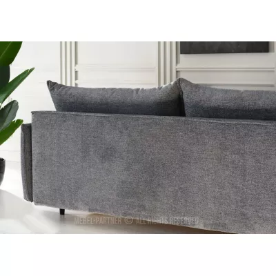 Zweisitzer-Schlafsofa ESCODIO - grau
