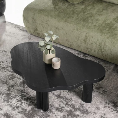 Großer Couchtisch ZEVO - schwarz