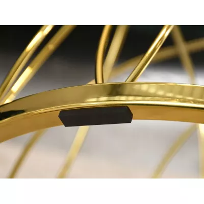 Designer Couchtisch ELIMAR 01 - schwarzer Marmor / Gold