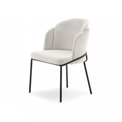 Designer Esszimmerstuhl JAZMIN - creme / schwarz