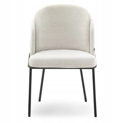Designer Esszimmerstuhl JAZMIN - creme / schwarz