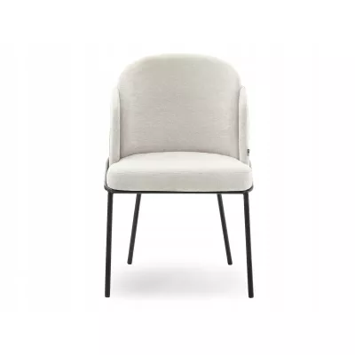 Designer Esszimmerstuhl JAZMIN - creme / schwarz