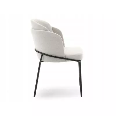 Designer Esszimmerstuhl JAZMIN - creme / schwarz