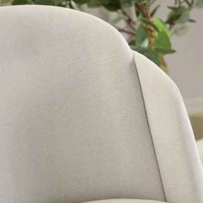 Designer Esszimmerstuhl JAZMIN - creme / schwarz