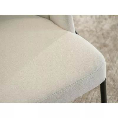 Designer Esszimmerstuhl JAZMIN - creme / schwarz