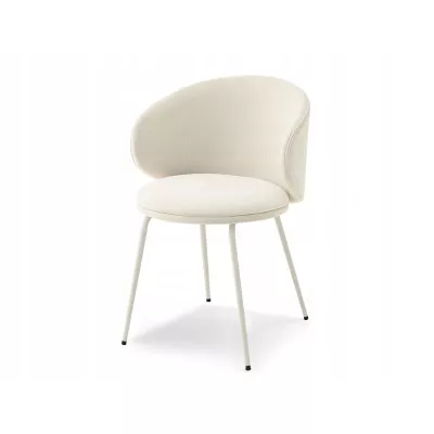 Esszimmerstuhl FLORIA - grau/creme
