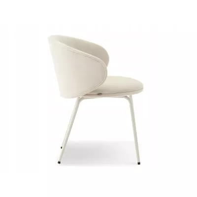 Esszimmerstuhl FLORIA - grau/creme
