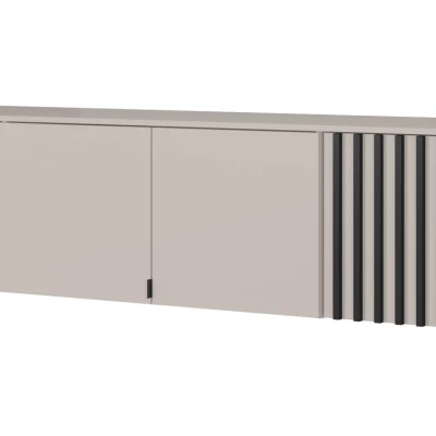 Kleiderschrankerweiterung MARFA – Breite 205 cm, Kaschmir/Schwarz