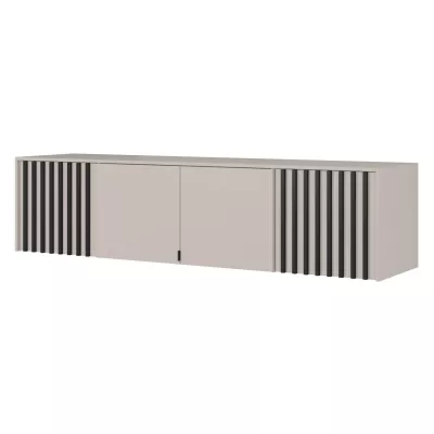 Kleiderschrankerweiterung MARFA – Breite 205 cm, Kaschmir/Schwarz