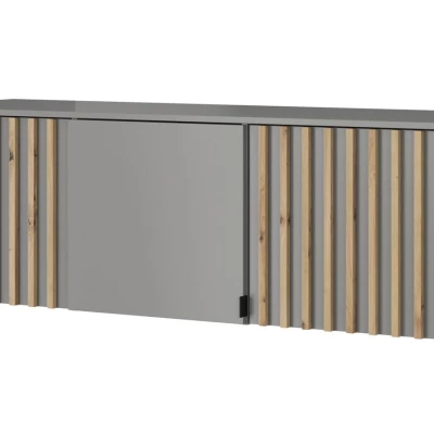 Kleiderschrankerweiterung MARFA – Breite 155 cm, graue/handwerklich gestaltete Eiche