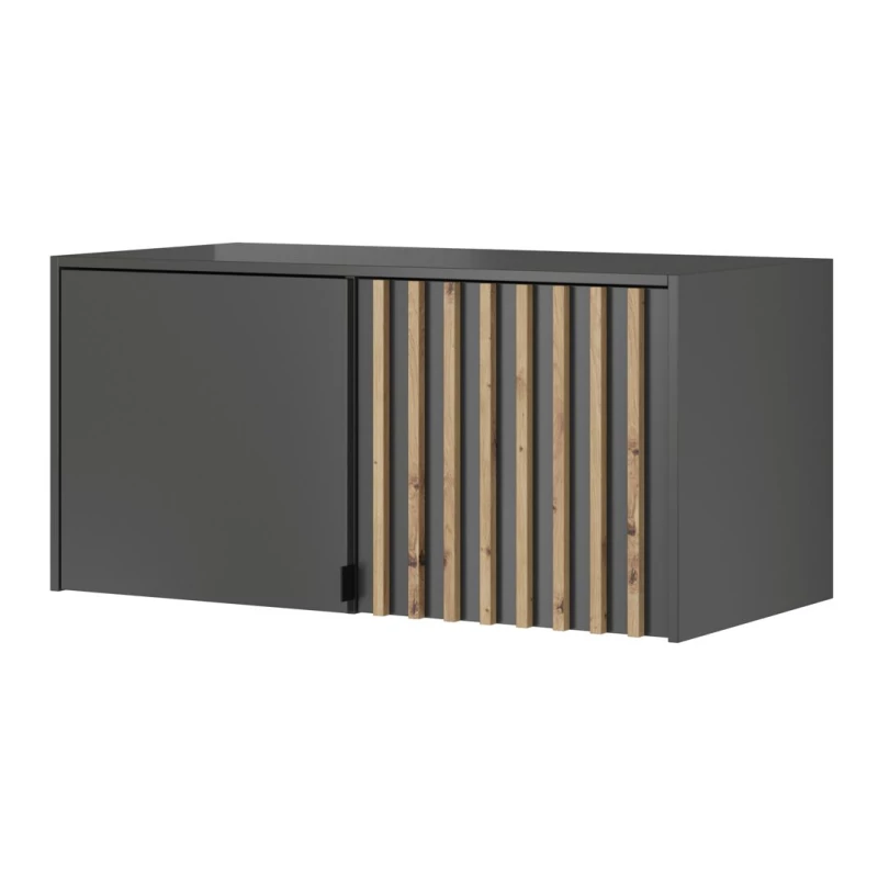 Kleiderschrank-Anbau MARFA – Breite 105 cm, Graphit/Artisan-Eiche