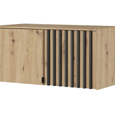 Kleiderschrank-Anbau MARFA – Breite 105 cm, Artisan Eiche/Schwarz