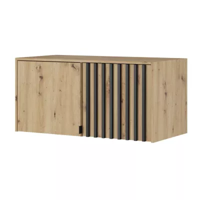 Kleiderschrank-Anbau MARFA – Breite 105 cm, Artisan Eiche/Schwarz