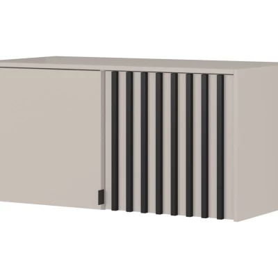 Kleiderschrank-Anbau MARFA - Breite 105 cm, Kaschmir / Schwarz