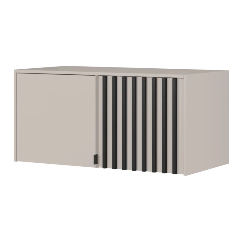 Kleiderschrank-Anbau MARFA - Breite 105 cm, Kaschmir / Schwarz