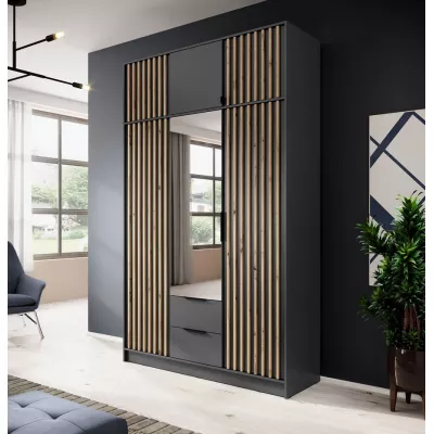 Kleiderschrankerweiterung MARFA – Breite 155 cm, Kaschmir/Schwarz