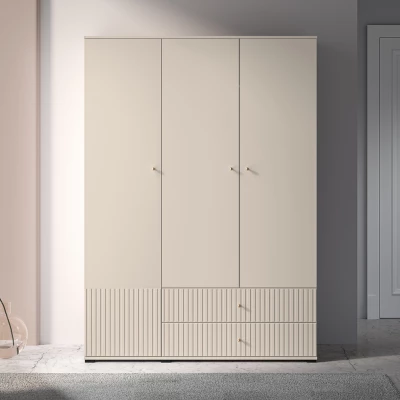 Dreitüriger Kleiderschrank 150 FAREL - Kaschmir