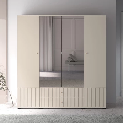 Großer Kleiderschrank 200 FAREL – Kaschmir