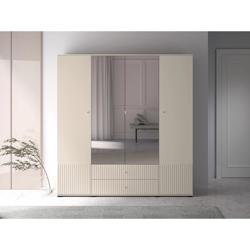 Großer Kleiderschrank 200 FAREL – Kaschmir
