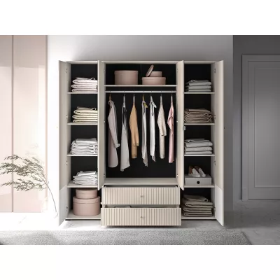 Großer Kleiderschrank 200 FAREL – Kaschmir