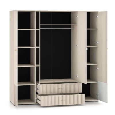 Großer Kleiderschrank 200 FAREL – Kaschmir