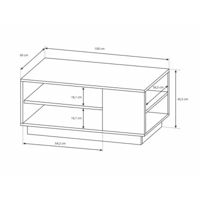 DOTHAN Couchtisch - Artisan Eiche / Graphit