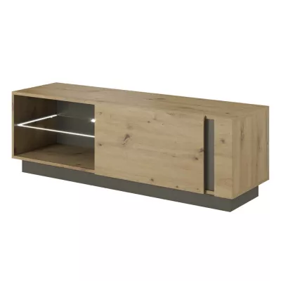 TV-Ständer 138 cm DOTHAN - Artisan Eiche / Graphit