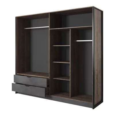 Schlafzimmer-Set mit Bett 160x200 GORDO - Eiche Sand Grande / Matera