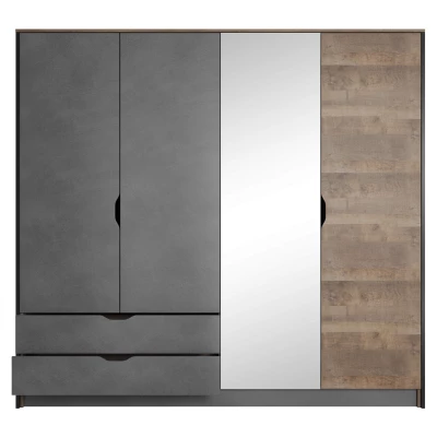 Schlafzimmer-Set mit Bett 160x200 GORDO - Eiche Sand Grande / Matera