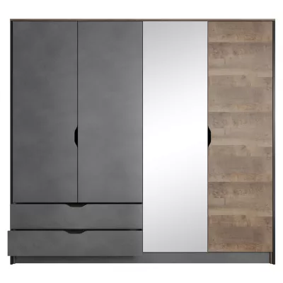 Schlafzimmer-Set mit Bett 160x200 GORDO - Eiche Sand Grande / Matera