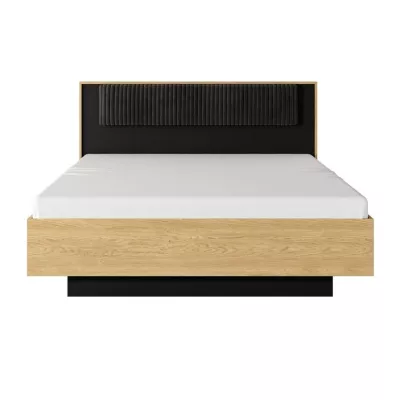 Schlafzimmer-Set mit Bett 160x200 BRENT - Baltische Eiche / Schwarz