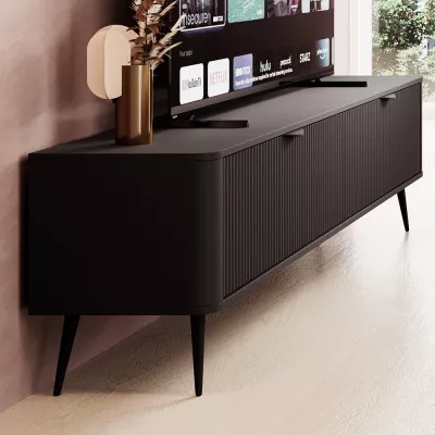 TV-Ständer 163 cm MOODY - schwarz