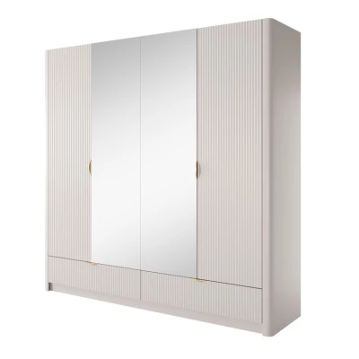 Großer Spiegelschrank 209 cm MOODY - Beige