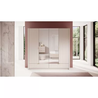 Großer Spiegelschrank 209 cm MOODY - Beige