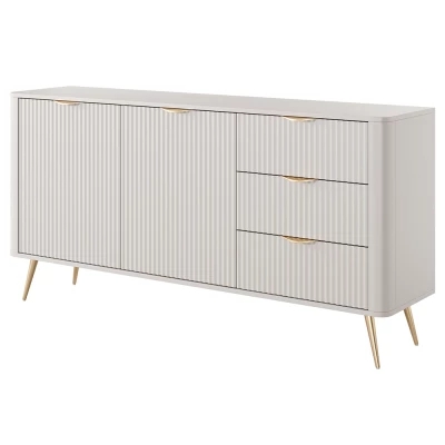 Breite kombinierte Kommode MOODY - beige