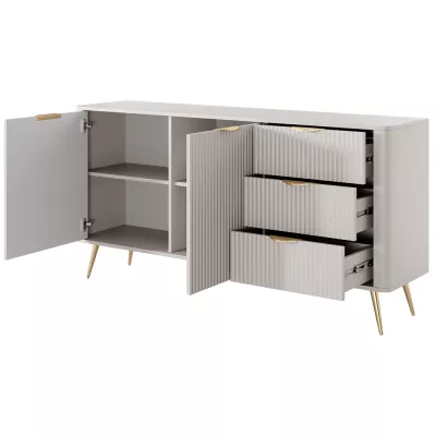 Breite kombinierte Kommode MOODY - beige