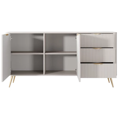 Breite kombinierte Kommode MOODY - beige