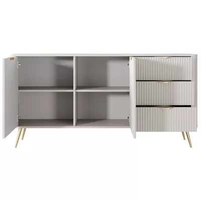 Breite kombinierte Kommode MOODY - beige