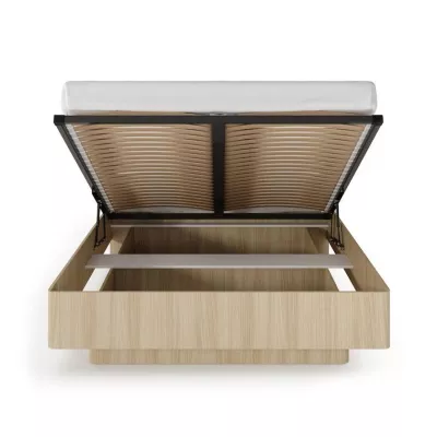 Doppelbett mit Stauraum 160x200 TROY - Barista Eiche