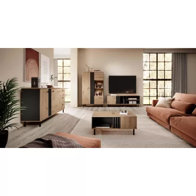 CHATOM Couchtisch - Artisan Eiche / Anthrazit