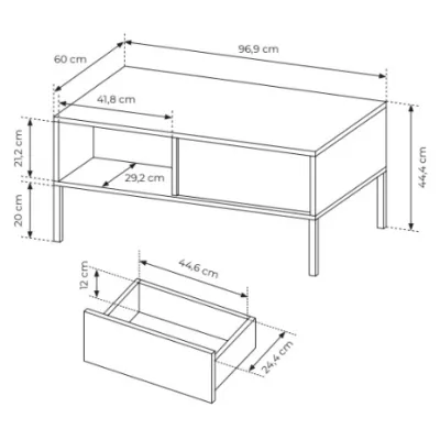 SLOCOMB Couchtisch - beige