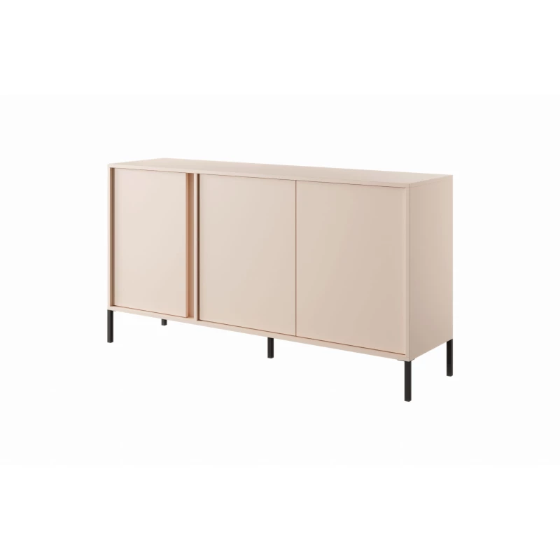 Breite Kommode mit Türen 153 cm SLOCOMB - beige